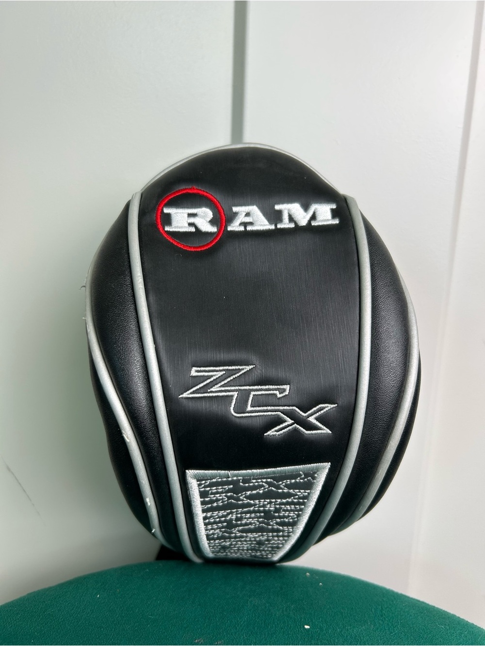 RAM ZTX VINYL WOOD HEADCOVER CLUB COVER BLACK/ SILVER - New without tags